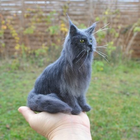 Egyedi kutya szobor, mozgatható drótvázzal, kis méret - Image 30