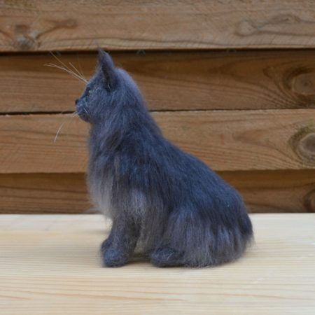 Egyedi kutya szobor, mozgatható drótvázzal, kis méret - Image 29